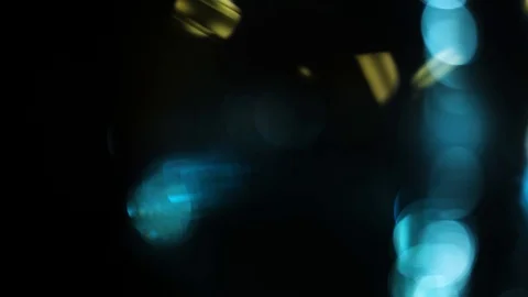 Blue bokeh light effect abstract background, animation of sparkle circles Stock Footage 125641816