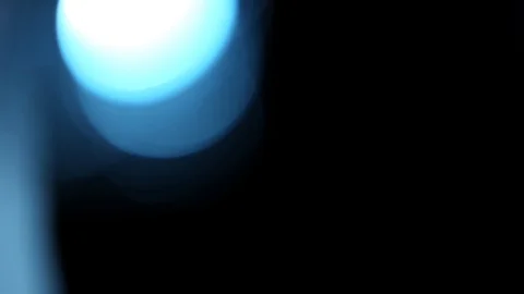 Blue bokeh light effect abstract background, animation of sparkle circles Stock Footage 125643336