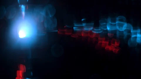Blue bokeh light effect abstract background, animation of sparkle circles Stock Footage 125646652