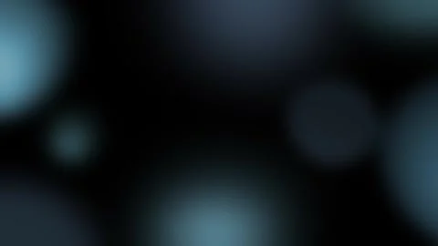 Blue Bokeh Lights Moving on Black Background, Abstract Glowing Light Motion Stock Footage 345590093