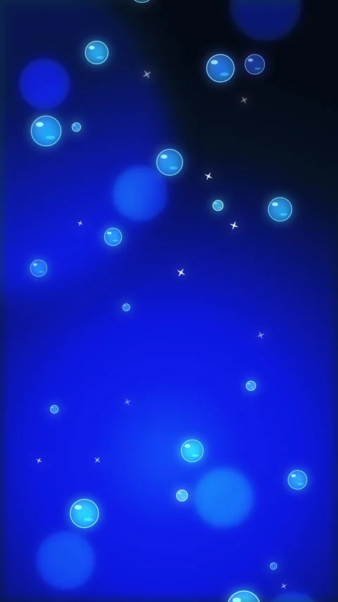 Blue bokeh motion background with glowing particles and light effects Stock Footage 346736860