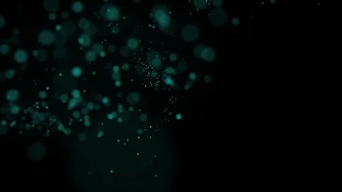 Blue bokeh particles abstract background Stock Footage 342532163