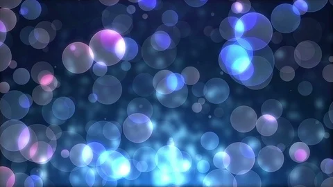 Blue Bokeh Particles Background. Loop Stock-Footage 90914098