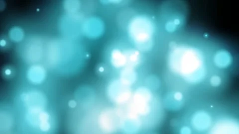 Blue Bokeh Particles Floating Abstract Background Loop Stock Footage 274455096