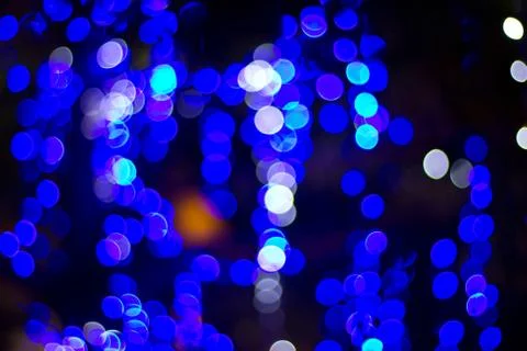 Blue  bokeh Stock Photos