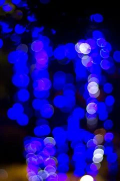 Blue  bokeh Stock Photos