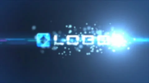 Blue Bokeh Shatter Flare Logo Intro Stock After Effects