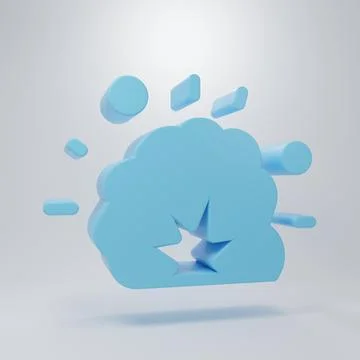 Blue Bomb explosion with shrapnel and fireball icon isolated on grey backgr.. Stock-Illustration