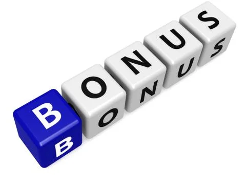 Blue bonus buzzword 스톡 일러스트