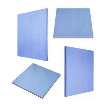 Blue book in fur different angles Stock Photos
