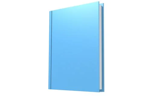 Blue book isolated on white background Stock Illustration