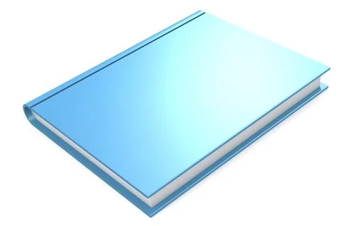 Blue book isolated on white background Stock Illustration