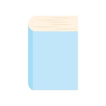 Blue book over a white background Stock Illustration