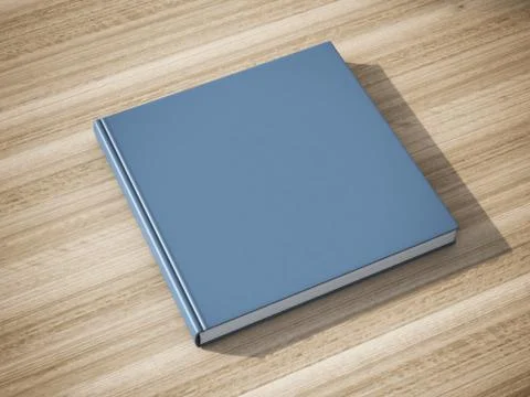 Blue book on the table Illustrazione stock