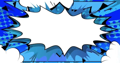Blue Booming Comic Book Background Stock Footage 167930252