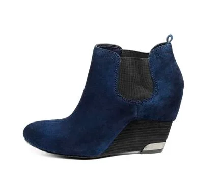 Blue boots Stock Photos