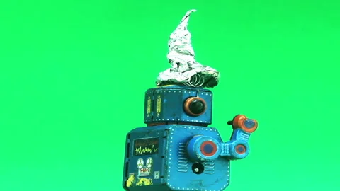 Blue bot tin 스톡 동영상 343499434