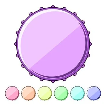 Blue bottle cap vector graphic graphic element Stock Illustration