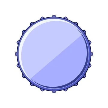 Blue bottle cap vector illustration graphic element Stock Illustration