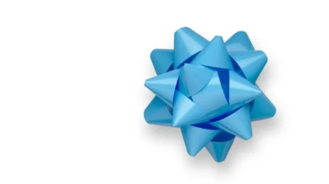 Blue bow Stock Footage 8833668