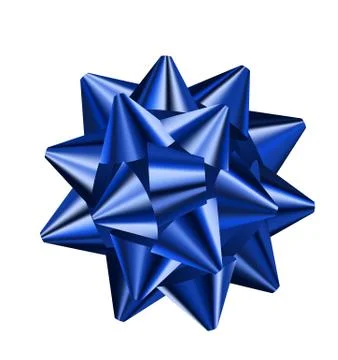 Blue bow Stock Illustration