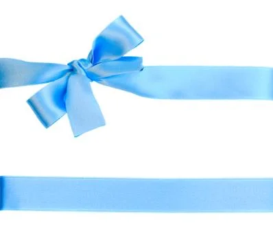 Blue bow Stock Photos