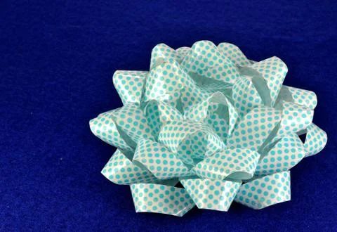 Blue bow Stock Photos