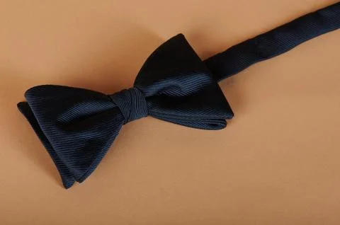 Blue bow tie Stock Photos