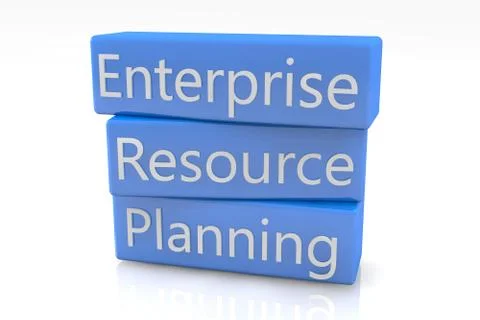 Blue box erp Stock Illustration