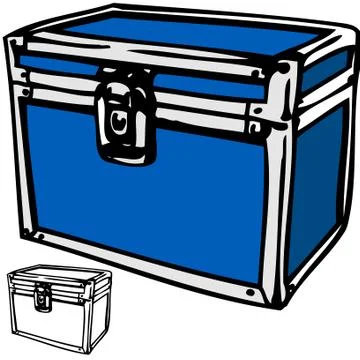 Blue box Stock Illustration