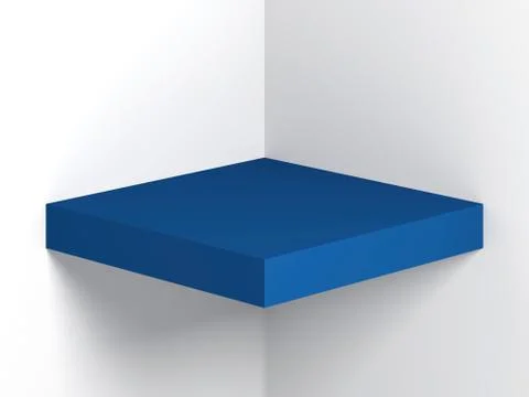 Blue box installation. 3d render illustration イラスト素材