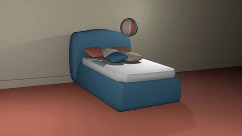 Blue box spring Stock Footage 79015025