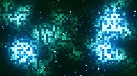 Blue Boxes Loopable Background Stock Footage 61683058