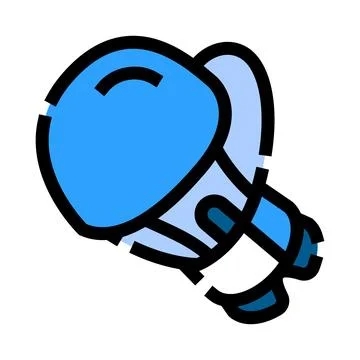 Blue boxing glove icon representing strength and competition Stock Illustration