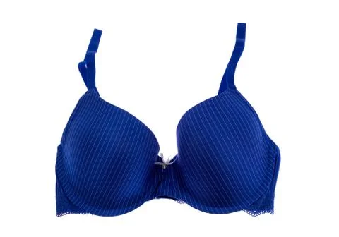 Blue bra, isolate Stock Photos