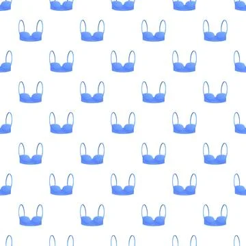 Blue bra seamless pattern creating fashion background wallpaper イラスト素材
