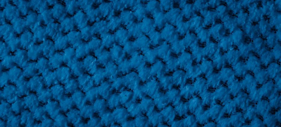 Blue braided material with an interesting pattern Stock Photos