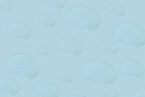 Blue brain pattern background Stock Illustration
