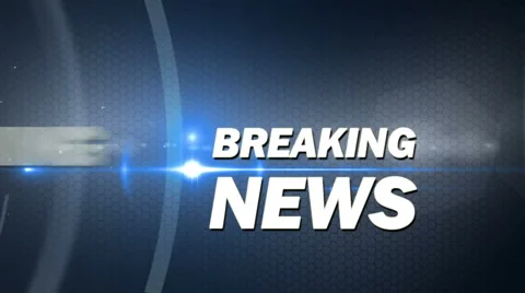 Blue breaking news generic Video stock 40005702