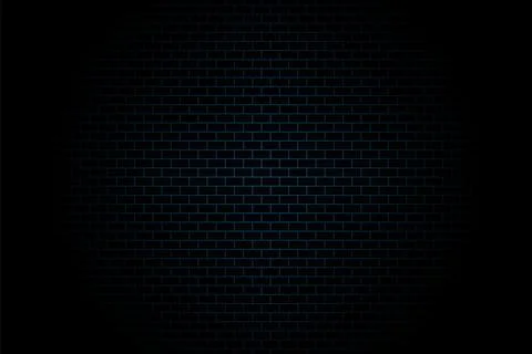 Blue brick texture background. Dark pattern. Illustrazione stock