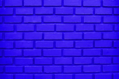 Blue Brick Wall Background Stock Photos