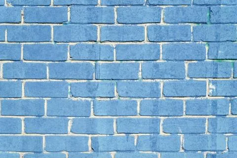 Blue brick wall background 写真素材