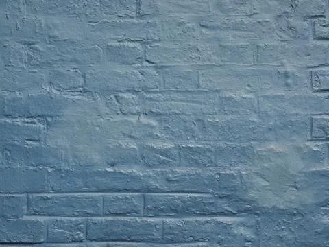 Blue brick wall background Stock Photos