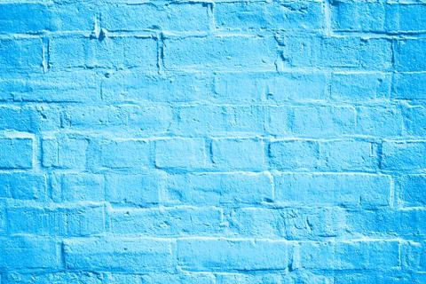 Blue Brick Wall Background Texture Stock Photos