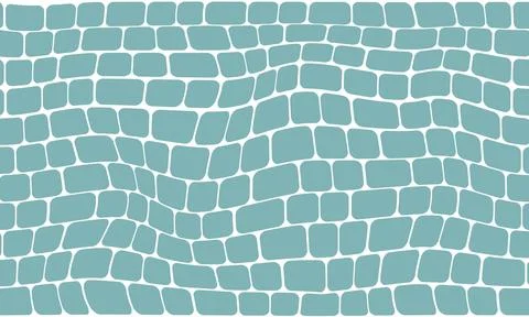 Blue brick wall background vector texture Stock Illustration