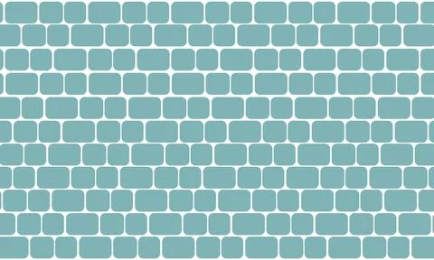 Blue brick wall background vector texture Stock Illustration