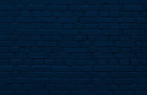 Blue brick wall with layer of paint Stock Photos
