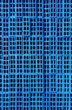 Blue brick wall Stock Photos