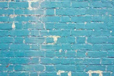 Blue brick wall Stock Photos