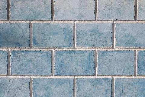 Blue brick wall Stock Photos